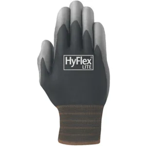 ANSELL 11-600V Coated Gloves Black/Silver 9 PR | AF6RKD 20GY56