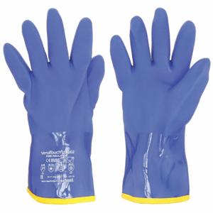 ANSELL 23-202 Chemikalienbeständiger Handschuh, -22 °F min. Temperatur, 79 mil dick, 12 Zoll Länge, blau, PVC | CN8FQN 45EM13