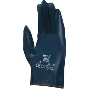 ANSELL 32-105 Canvas Gloves Nitrile 7 Blue PR | AD9JFC 4T402