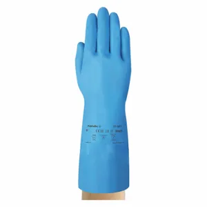 ANSELL 37-501 Gloves, 16.54 mil Glove Thick, 13 Inch Glove Length, Diamond, 7 Glove Size, Blue | CN8GDQ 56JR07