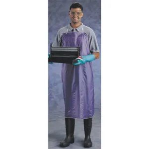 ANSELL 56-015 Die Cut Apron Blue 49 inch Length | AE3PPZ 5EMD0