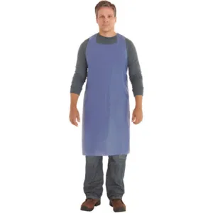 ANSELL 56-015 Die Cut Apron Blue 47 inch Length | AE3PQB 5EMD2