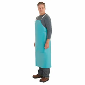 ANSELL 56-102 Bib Apron, PVC, Heavy Duty, Shin, Green, Universal, 12 Pack | CP2ETK 30RN57