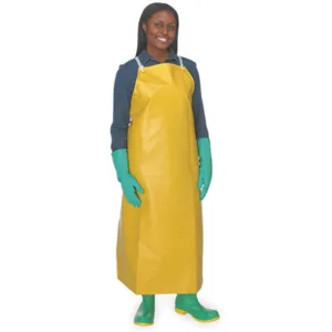 ANSELL 56-300 Bib Apron Yellow Universal 45 inch Length | AD2NKG 3RYR3