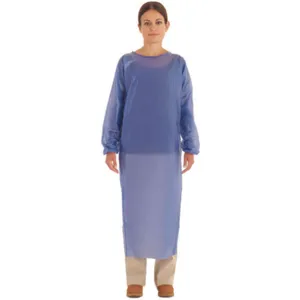 ANSELL 56-903 Cleanroom Apron Blue Small | AB4FAM 1XKK9