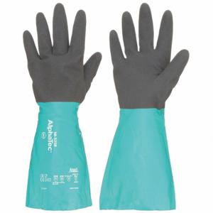 ANSELL 58-535B Chemikalienbeständiger Handschuh, 13 mil dick, 13 1/4 Zoll Länge, Schwarz/Grün, 8 Größe, 1 Paar | CP2ERY 45FL83