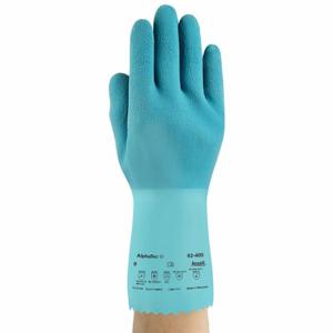 ANSELL 62-400 Chemikalienbeständiger Handschuh, -25 °F min. Temperatur, 40 mil dick, 12 Zoll Länge, blau | CN8FQT 30RN75
