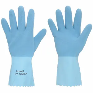 ANSELL 62-400 Chemical Resistant Glove, -25 Deg F Min. Temp, 40 mil Thick, 12 Inch Length, Blue | CN8FQR 30RN77