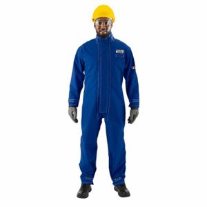 ANSELL 66-677 Blue Flame Arc AlphaTec Breathable Nomex Coverall, 2XL, 31 Inch | CN8FUA 61TL60