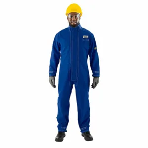 ANSELL 66-677 Blue Flame Arc AlphaTec Breathable Nomex Coverall, 3XL, 33 Inch | CN8FUB 61TL61