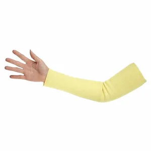 ANSELL 70-128 Cut-Resistant Sleeve, Ansi/Isea Cut Level A3, Yellow, Sleeve, Knit Cuff | CR4JDA 30RN89