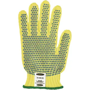 ANSELL 70-330 Cut Resistant Gloves Yellow with Blue S PR | AC3BAL 2RA75