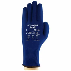 ANSELL 78-101 Knit Gloves, Size L, Uncoated, Uncoated, ThermoLite, Blue, 1 Pair | CN8BHW 3PVA9