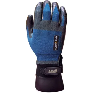 ANSELL 97-002 Cut Resistant Gloves M Blue/Black PR | AA6DKN 13U884