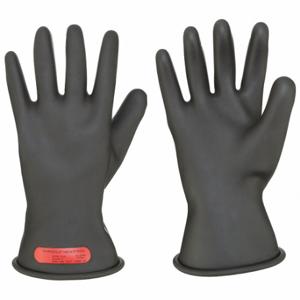 ANSELL CL011B-11 Elektrische Isolierhandschuhe, 1000 VAC/1500 VDC, 11-Zoll-Handschuhlänge, gerade Manschette, schwarz | CN8BJT 48MA78