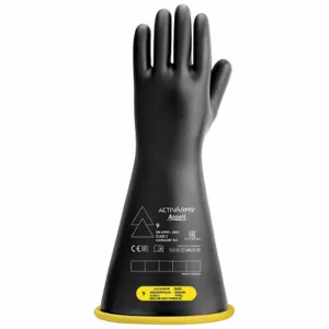 ANSELL RIG216YBSC Electrical Insulating Gloves, >17000 VAC/>25, 500 VDC, 16 Inch Glove Lg, Straight Cuff | CN8BJD 795G94