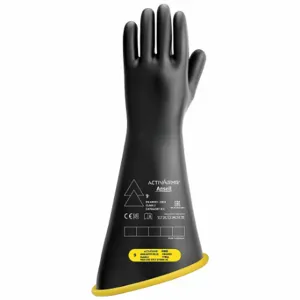 ANSELL RIG218YBCC Electrical Insulating Gloves, 17000 VAC/25, 500 VDC, 18 Inch Glove Lg, Contour Cuff | CN8BGQ 795GA6