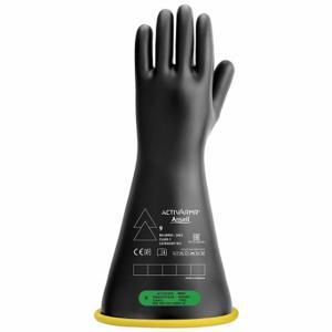 ANSELL RIG316YBSC Elektrisch isolierende Handschuhe, 26, 500 VAC/39, 750 VDC, 16 Zoll Handschuhlänge, gerade Manschette | CN8BLX 795GD0