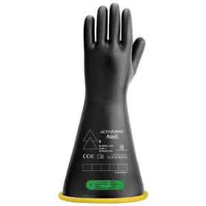 ANSELL RIG316YBSC Electrical Insulating Gloves, 26, 500 VAC/39, 750 VDC, 16 Inch Glove Lg, Straight Cuff | CN8BKA 795GC5