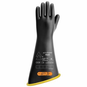 ANSELL RIG418YBCC Electrical Insulating Gloves, 36000 VAC/54000 VDC, 18 Inch Glove Lg, Contour Cuff, Black | CN8BHF 795GE9