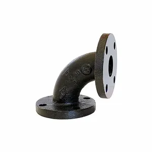 ANVIL 0306001207 90 Deg. Flange Elbow, 4 Inch Size, Black Cast Iron Faced And Drilled | BT8PMY