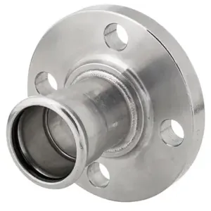 GRUVLOK FIG 466 Van Stone Flange Adapter, Stainless Steel, Plain/Zinc Plated | CF4FXQ