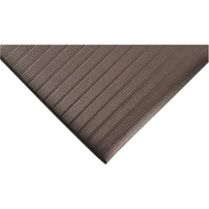 CROWN FL 2436BK Anti-fatigue Mat 3 Feet Length x 2 Feet Width Black | AF9LFU 30CM20