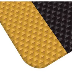 APACHE MILLS 3913609302X3 Anti-fatigue Mat 2 x 3 Feet Black With Yellow | AC6MMN 34L273