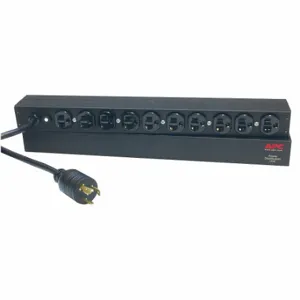 APC BY SCHNEIDER ELECTRIC AP9564 Power Distribution Unit, Black, 10 Outlets, 12 ft Cord Length | CN8LUX 6ECK5