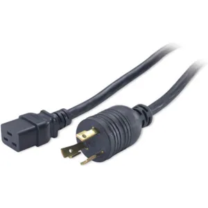 APC BY SCHNEIDER ELECTRIC AP9896 Power Cord 8ft 12/3 24a Sjt Black | AG7FYX 6PYD7