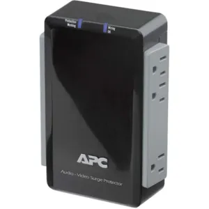 APC BY SCHNEIDER ELECTRIC P6V Surge Protector Av 120v 6 Outlet | AG6QKL 43Y959