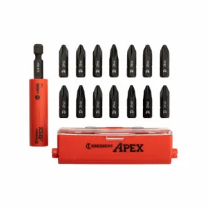 APEX-TOOLS CAUGK-15 Bit Holder, 1/4 Inch Drive Size, Hex, 3 Inch Overall Bit Length, Nonmagnetic | CN8LWH 61UM45