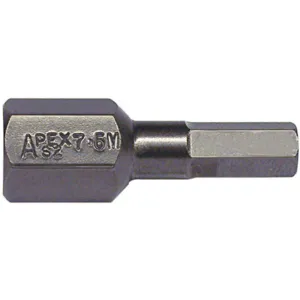 APEX-TOOLS SZ-7-6MM Insert Bit Hex 7/16 Inch Shank 7/8 Inch Length | AF2XDF 6YNV7