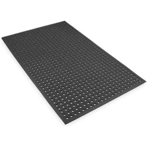 APEX-TOOLS T18S0035BL Anti-fatigue Drainage Mat Black 3 x 5 Feet | AC3DBZ 2RPK8