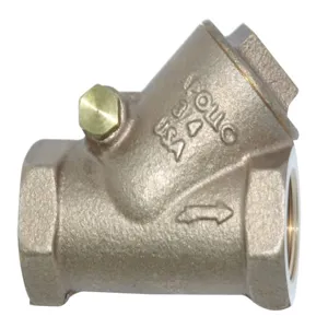 APOLLO VALVES 61YLF107T1 Swing Check Valve, Y Type, Size 1-1/2 Inch, Bronze | BZ9KMG 163S112LF