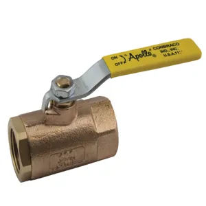 APOLLO VALVES 70140B6 Ball Valve, Size 3 Inch Bronze, Stainless Steel, Ball And Stem | BZ3WWJ