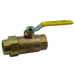 APOLLO VALVES 703412757 Ball Valve With Latch Lever, 1/4 Inch NPT, Union End, Bronze | CA8JLY