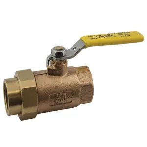 APOLLO VALVES 703041727 Ball Valve, Size 3/4 Inch, Bronze, U End, Rough Chromeated | BY7LCK