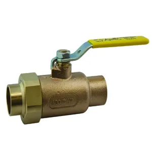 APOLLO VALVES 7044704 Ball Valve, 1-1/2 Inch Soldered, U-End, Bronze | CB4MKM