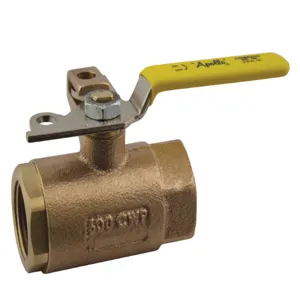 APOLLO VALVES 7510617 Ball Valve, 1-1/4 Bronze, Pad Locking | CC2PVU