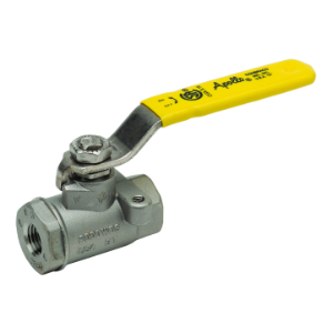 APOLLO VALVES 7610246A Ball Valve, Size 3/8 Inch NPT, Stainless Steel, Lock Close Only | BZ3HER