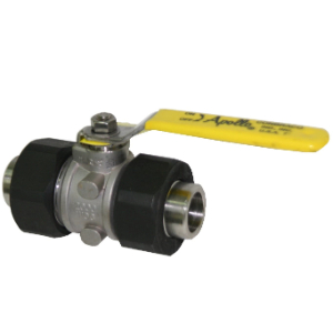 APOLLO VALVES 76404A0 Ball Valve, 3/4 Inch Size, Stainless Steel, Double U-End | CB7ELT