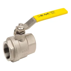 APOLLO VALVES 76F10656A Ball Valve, Size 1-1/4 Inch NPT, Full Port, Stainless Steel | BY8FHE