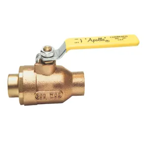 APOLLO VALVES 7724663 Ball Valve, Size 1-1/4 Inch NPT, Full Port, Bronze | BZ4GZC