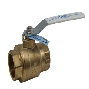 APOLLO VALVES 77FLF10901 Ball Valve, 2-1/2 Inch NPT, Full Port, Forged Lead Free Brass | CA7KKJ