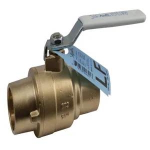 APOLLO VALVES 77FLF20901KCL Ball Valve, 2-1/2 Inch Size, Solder, Full Port, Forged Brass | CB8LAV