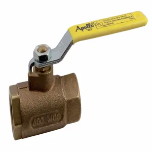 APOLLO VALVES 8010257 Ball Valve, 3/8 Inch NPT, Bronze, Oxygen Cleaned | CA9UBR