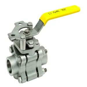 APOLLO VALVES 86A2041460 Ball Valve, Size 3/4 Inch, 3 Pieces, Stainless Steel, Vent | BZ8TJD