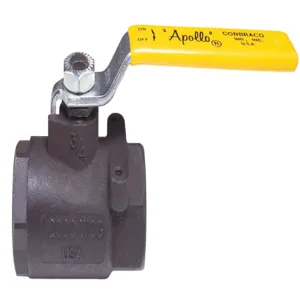 APOLLO VALVES 8910352A Ball Valve, Size 1/2 Inch NPT, Full Port, Cast Steel, 2 Tack Welds | CA3ABU