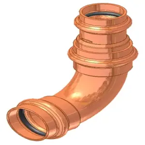 APOLLO VALVES 10066101 Elbow, 90 Degree Reducing, Copper | BP4PJM